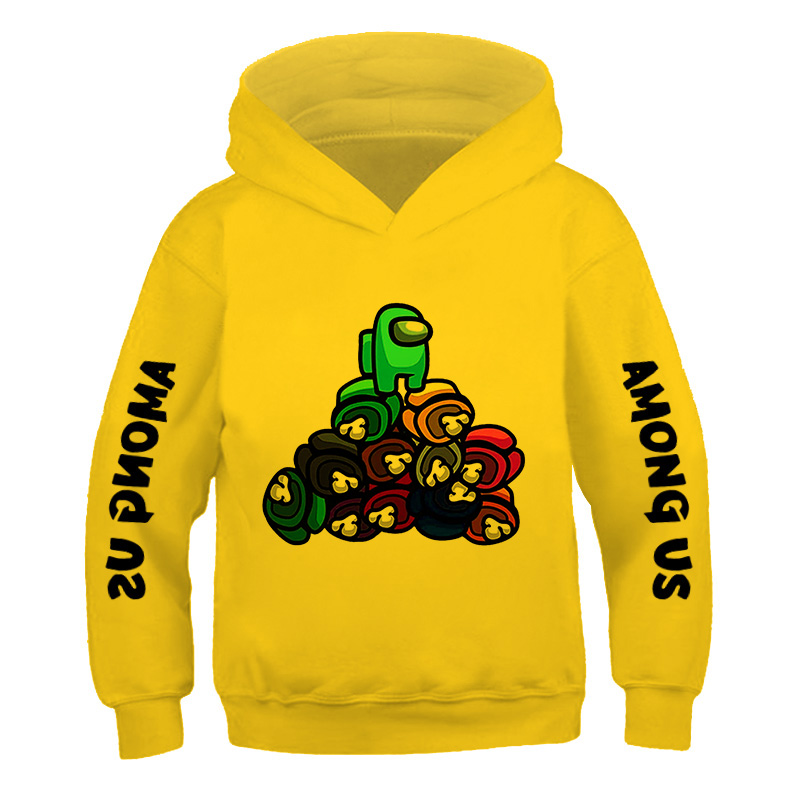Among Us Hoodie Kids Size Boys&Girls Long Sleeve Hooded Sweatshirts Children's Pullover New video Games Autumn and winter Clothe