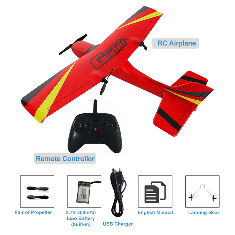 Z50 RC Airplane 2.4G Wireless RC Air Planes EPP Foam Built Gyro Glider 300mAh RC Plane Radio-Controlled Aircraft Toy for Boy Kid