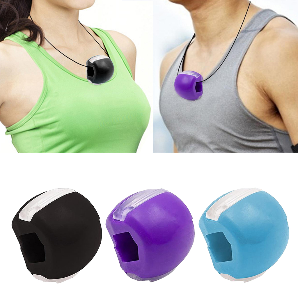 Jaw Exerciser Jawline Exercise Ball Chin Slimming Jawline Neck Face Toning Facial Muscle Fitness Ball Tighten Face Exercise Ball