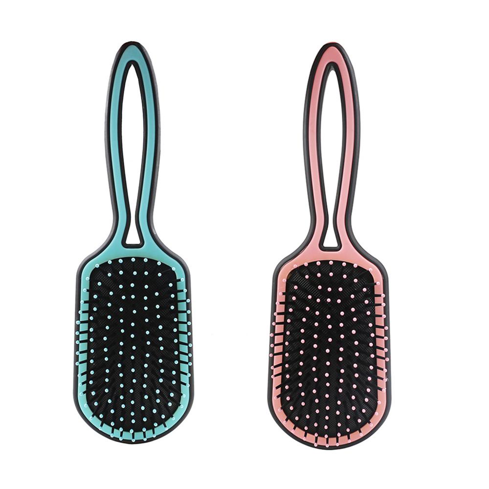 Women Men Hollow Out Handle Ball Tip Detangler Brush Air Cushion Anti Static Massage Scale Detangling Frizz Hair Comb