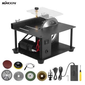 Multifunctional Electric Desktop Saw Mini Table Saw Cutter Adjustable Speed Angle Cutting Machine with Saw Blade Grinding Wheel