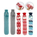52cm/72cm Extra Long Hot Water Bag High Capacity Hot Water Bottle PVC Flannel Removable Cover Christmas Gift Portable