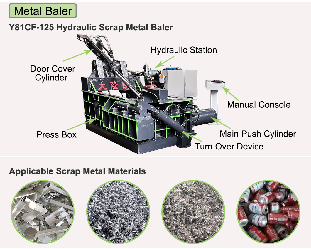 metal baling press