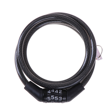 Bicycle Lock Bike Cable Basic Self Coiling Resettable Combination Cable Locks anti theft chain 2019