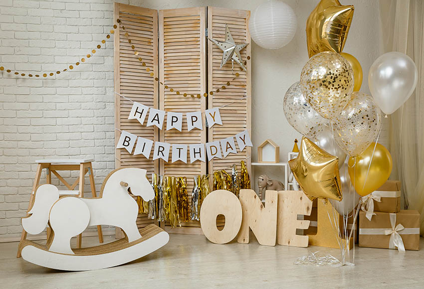 Photophone one year old birthday photo backgrounds Fotografia gift photography backdrops for photo studio accessories G-1155