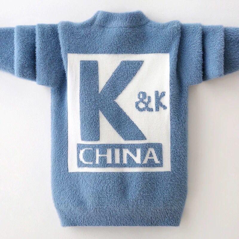 Baby Girls boys Winter Turtleneck Sweaters Colthes Autumn Children Clothing Pullover Knitted Solid Kids Sweaters 3-12Y