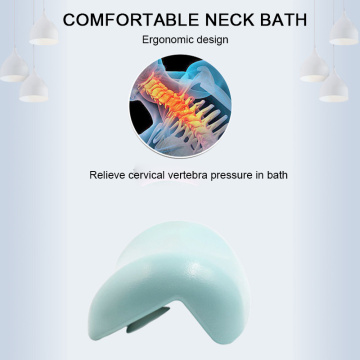 Spa bathtub pillow non slip bathtub headrest soft waterproof bathtub pillow with suction cup cleaning bathroom accessories