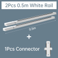 2pcs 0.5m White Rail