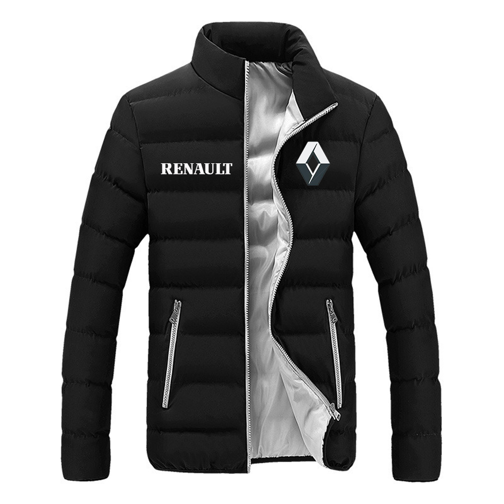 2020 New Winter Renault logo Men's Fashion Jackets Zipper Comfortable Cotton Clothing Warm Classic Style Male Tops Coats