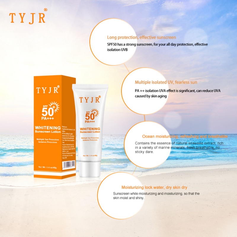 SPF 50 Facial Whitening Body Sunscreen Sun Cream Sunblock Skin Protective Cream Anti-Aging Oil-control Moisturizing Suncream