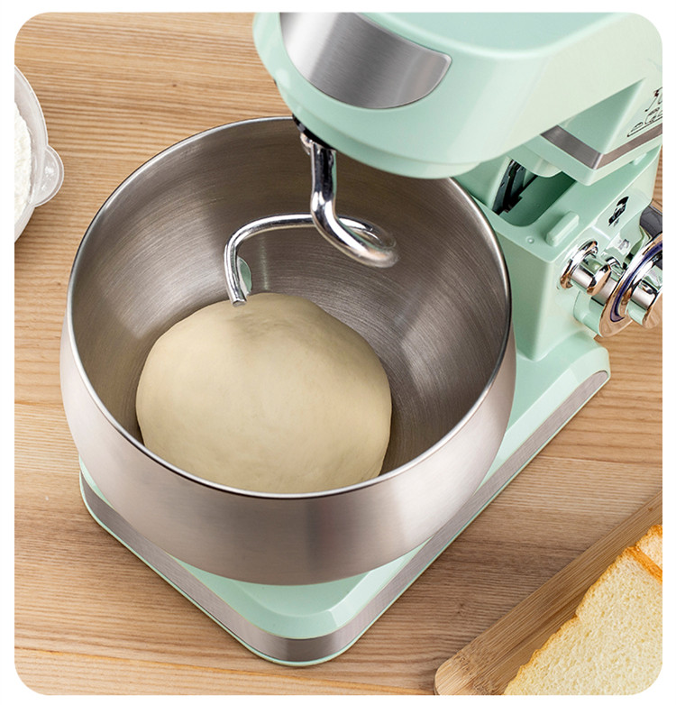 220V 5.5L Electric Dough Mixer 6 Gear Adjustment Green/Black Color Available 1200W Household Multifunctional Kitchen