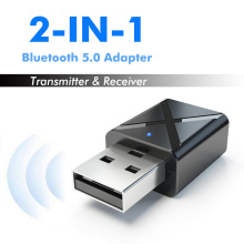 Bluetooth 5.0 Transmitter Receiver Mini 3.5mm AUX Stereo Wireless Bluetooth Adapter For Car Audio Bluetooth Transmitter For TV
