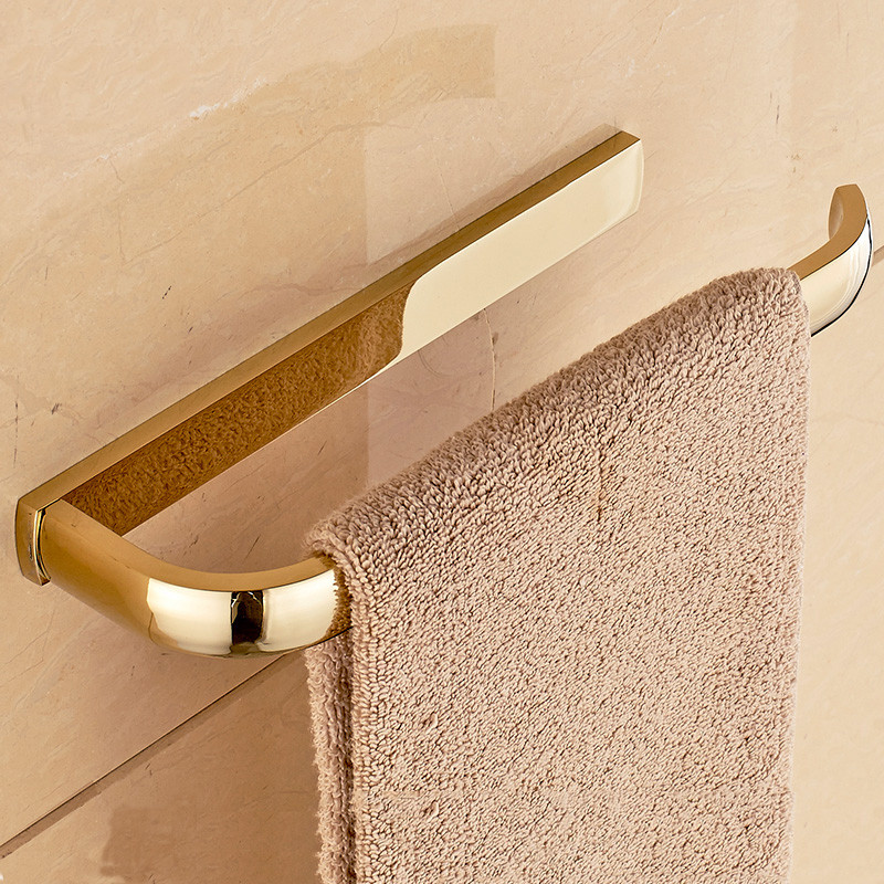 Towel Rings 5 Colors Solid Brass Toilet Paper Holder Hanger Storage Shelf Towel Rail Wall Bathroom Accessories Towel Bar F81360