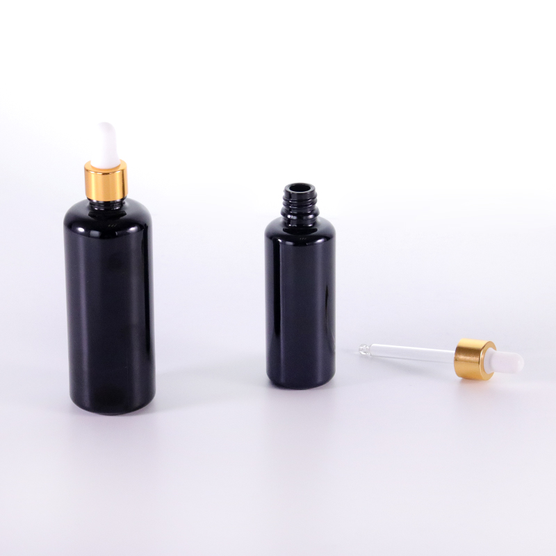Round shoulder dropper bottle dropper details