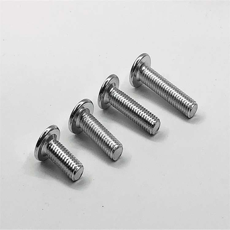 Free shipping20pcs M6/M8 Flat round head hex Furniture screw Oblique large flats socket heads cap screws Flange bolt 10-90mm