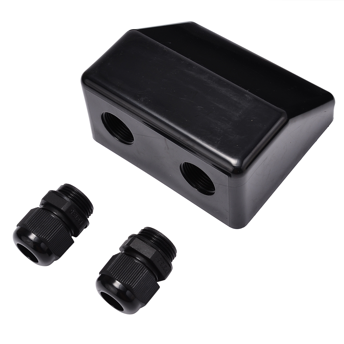 Mayitr Black Roof Cable Entry Gland Protection Box Solar Panel Double Cable Gland For Caravan Boat Waterproof Supplies