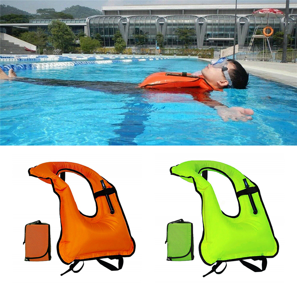 Inflatable Life Jacket Waterproof Coating pool Buoyancy Floating Vest Adult Safety Snorkeling Swimming Life Jacket Lifebuoy