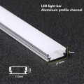 DHL 10-100Sets LED aluminum profile U Style 1M for 5050 5730 milky/trans LED hard bar light led bar aluminum channel housing