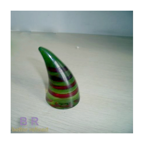 The Horn Shape Colorful Glass Ornament For Home
