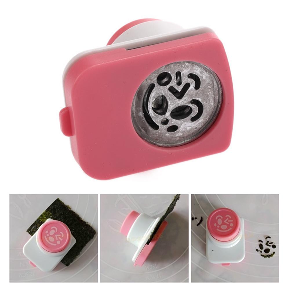 DIY Sushi Tool Seaweed Nori Punch Embossing Device Smile Face Rice Ball Mould Bento Decoration Kitchen Accessories Home Baking