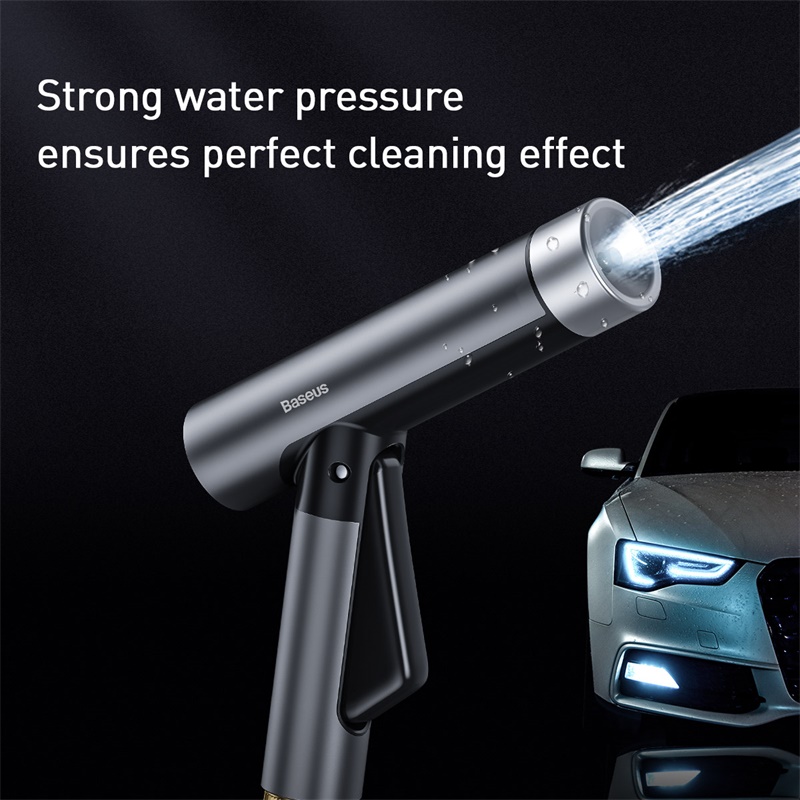 Baseus Car Washer Gun High Pressure Washer Spray Nozzle Water Gun Magic Flexible Hose Car Washer Tornadoes Cleaning Washing Tool