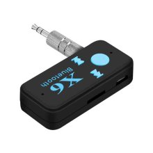 2021 NEW Car Handsfree Call Music Adapter X6 Audio Receiver Car Audio Adapter Pluggable Tf Card Portable Walkman