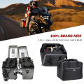 KEMiMOTO For BMW F1250GS ADV Motorcycle bag luggage bags Black PVC expandable Inner Bags For BMW R1200 GS WATER-COOLED 2013-2017