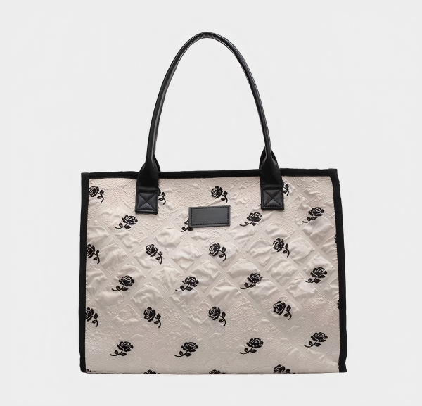 Large-capacity women's canvas shoulder bag