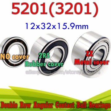 12x32x15.9 mm Double row angular contact ball bearing 5201 ZZ 2RS 3201 2RZ 3201RS 5201RS 3201ATN9 3201A-2RS1TN9 3056201 5201ZZ