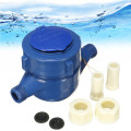 Small Size Capacitor 15mm Plastic Rotor type Cold Water Table Garden Home Water Measuring Meter Water Cold Water Meter