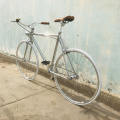 Vintage Bike 700C Road Bicycle Women Sliver 48cm 52cm 56cm Frame inlcude Light 700C Single Speed Bicycle Track retro bike Lady