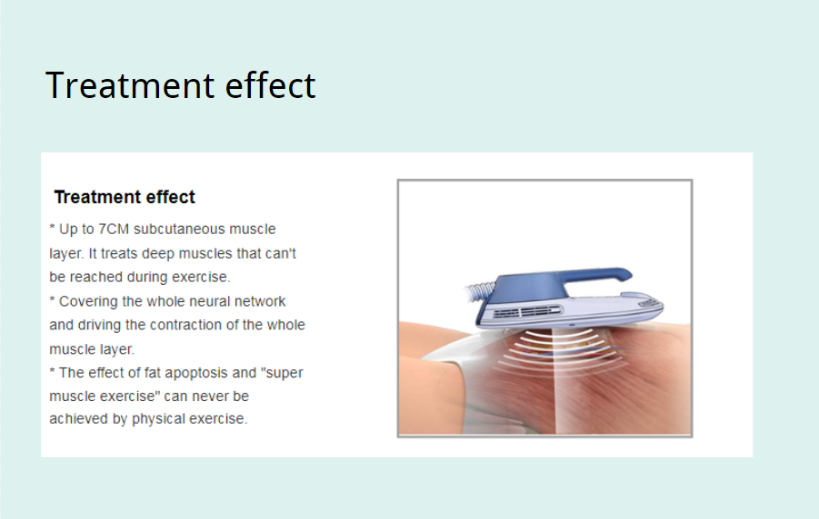 Treatment effect of ems scuple machine