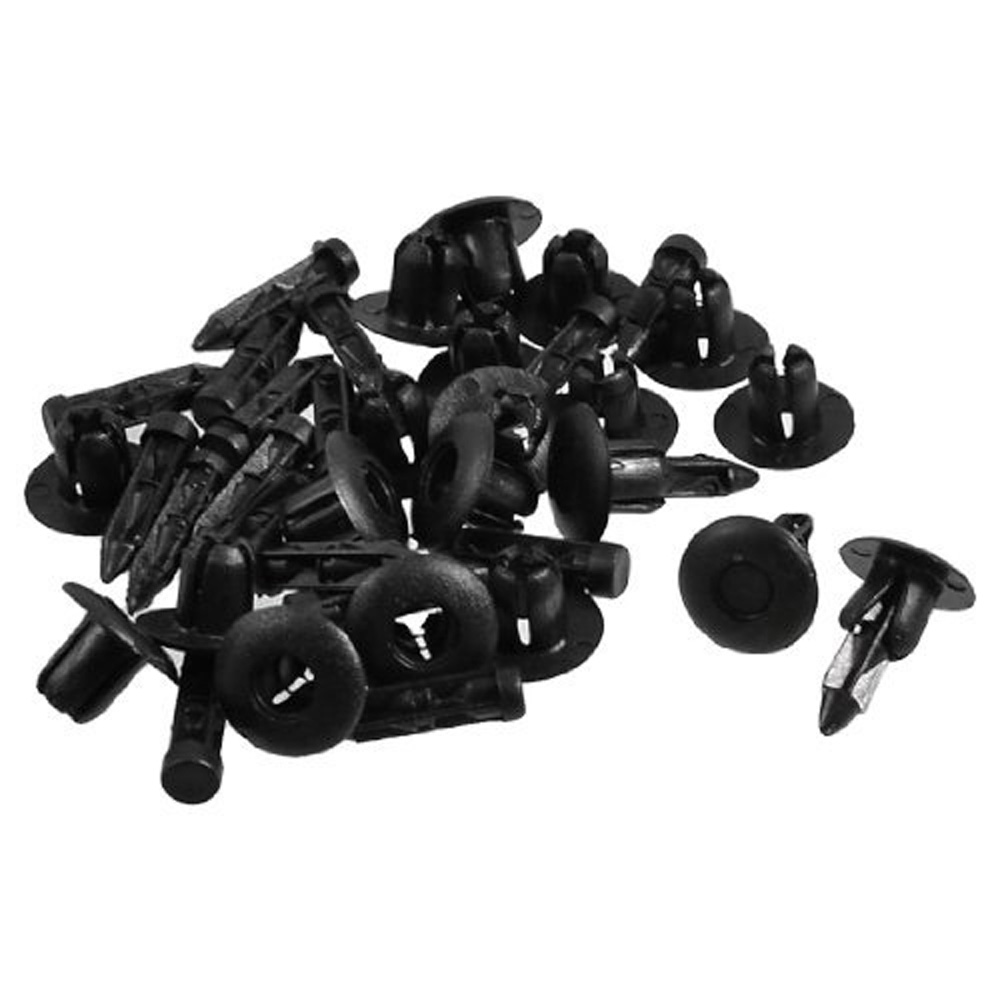 Wholesale promotion 20 Pcs 7mm Hole Plastic Push Screw Rivet Fairing Panel Fixings Clips