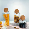 Glass jar with lid Kitchen storage Bottle jars with cork Spices Coffee Cereal Container Organizer Cans Seasoning Spice tank