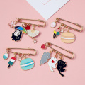 2020 Cute Cartoon Hamburger Japan Anime Spirited Away Kitty Keychain Women Metal Buckle Key Chains Bag Pendent D628