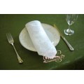 10pcs/lot restaurant white cotton cloth napkins folded cotton jacquard fabric, lint-free cloth to wipe the cup 51*51cm