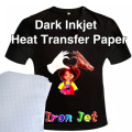 5Pcs A4 Inkjet Heat Transfer Papers Deep Color T-Shirt Printing Lettering Films