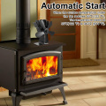 New 5-Blade Aluminum Alloy Heat Powered Stove Fan Winter Home Wood Log Burning Fireplace Accessories