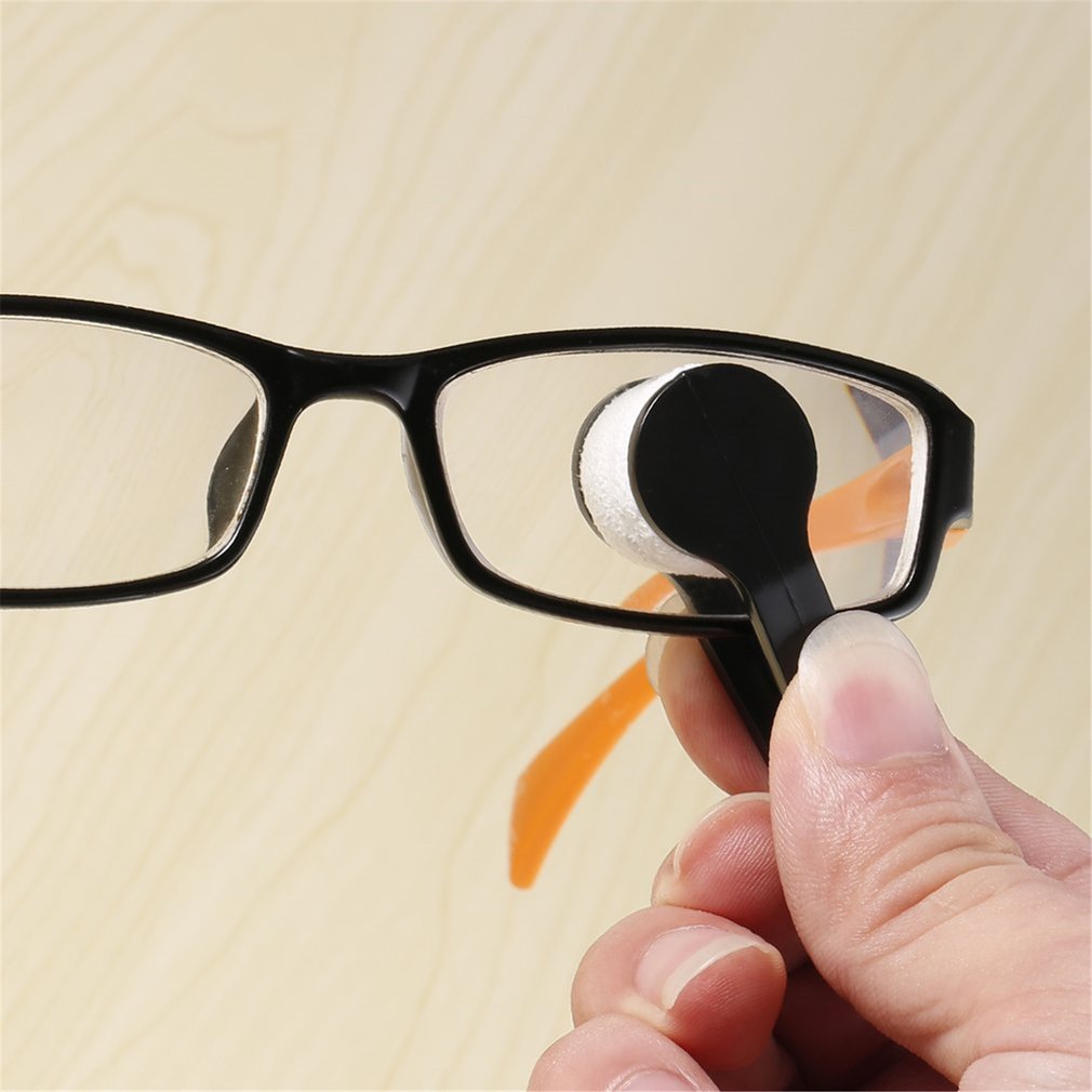 Mini Portable Glasses Eyeglass Spectacles Cleaner Useful Microfiber Spectacle Glasses Clean Wipe Promotion Tool
