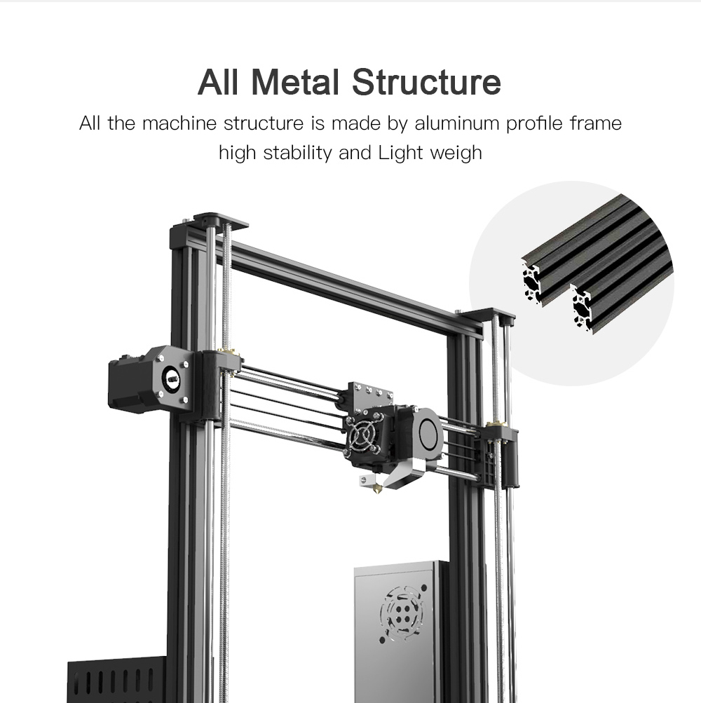 Anet A8 Plus A8 3D Printer DIY Kit High Precision Metal Desktop DIY Impresora 3D Support TPU PLA Base On Marlin Open Source