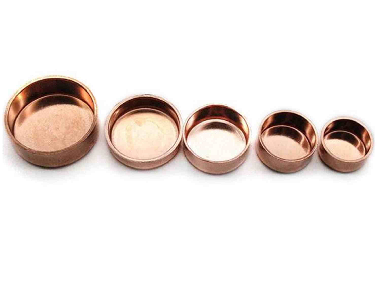 Inner Diameter 3/8" 1/2" 10mm to 54mm End Cap Copper Stop End Feed Pipe Fitting Refrigeration Gas Water Oil