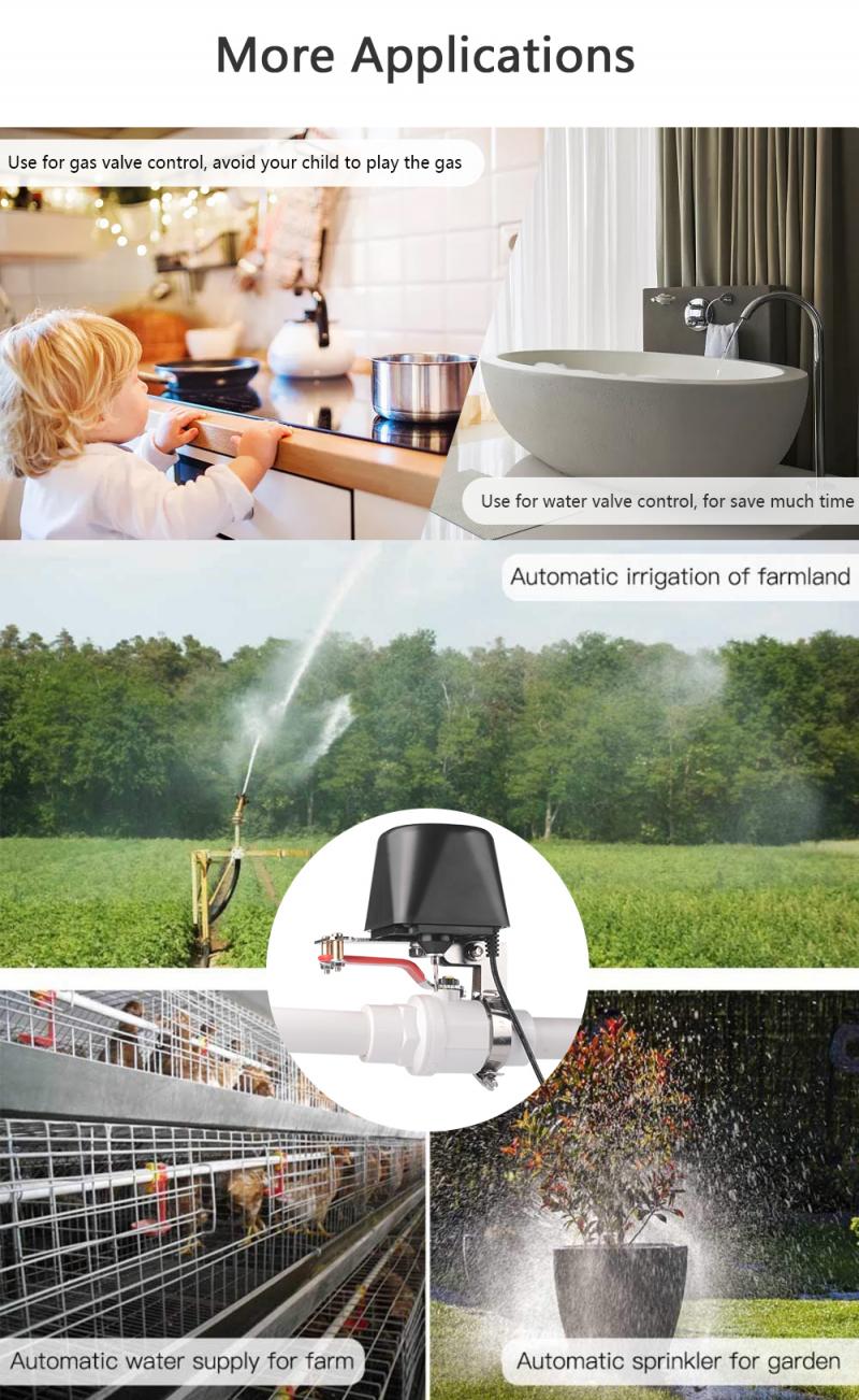 Smart Home EWelink Zigbee Valve Smart Water/Gas Valve Automation control Work with Alexa Google Home