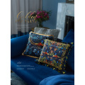 Home Decorative Sofa Throw Pillows Light luxury retro golden chicken plush sofa cushion cover bed backrest cover pillowcase