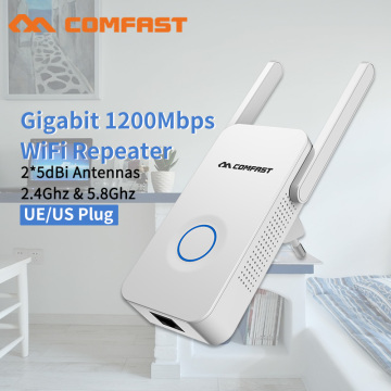 Home Wifi Repeater 300-1200Mbps Wireless Wi-fi Range Extender Amplifier 5Ghz 802.11b/g/n/ac Wifi Booster Antenna AC Wi fi Router