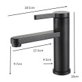 Bathroom Faucet Black Bathroom Basin Faucet Cold And Hot Water Mixer Sink Tap Single Handle Deck Mounted Black and GoldTap