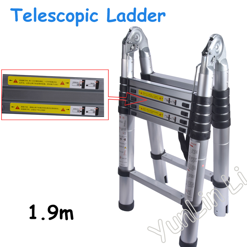 3.8mMultifunctional Retractable Telescopic Extension Ladder Thick Aluminum Folding Telescoping Laddero Household Ladder