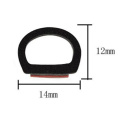 6M Big D Type Z Type P Type Car Door Seal Strip Rubber Waterproof Trim Sound Insulation Soundproof 6 Meters Car-Styling