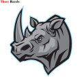 Three Ratels LCS391# 12x13.6cm rhinoceros colorful car sticker funny stickers styling removable decal