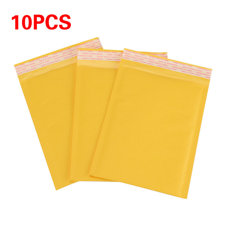 10pc/lot Kraft Paper Bubble Envelopes Bags Padded Mailers Shipping Envelope With Bubble Mailing Packaging Bag Gift Wrap Storage
