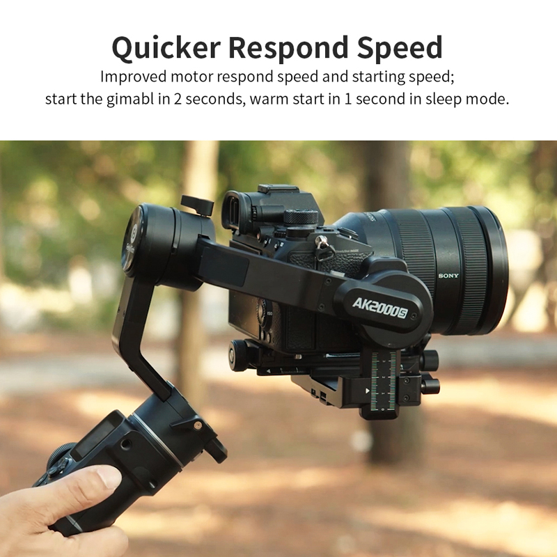 FeiyuTech AK2000S Handheld Gimbal 2.2 kg Payload Stabilizer for NIKON Canon Sony Video for DSLR Mirrorless Camera VS AK2000